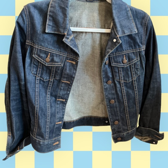 Vintage J.Crew Jean Jacket Dark Rinse (Circa 2000) women's - Picture 9 of 16